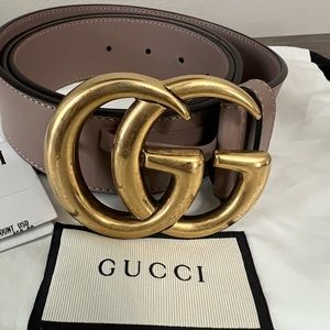 Gucci belt dusty rose 90/36